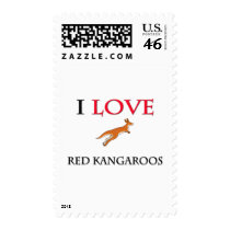 I Love Red Kangaroos postage by tshirtshirts I Love Red Kangaroos postage