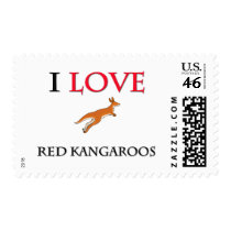 I Love Red Kangaroos postage by tshirtshirts I Love Red Kangaroos postage