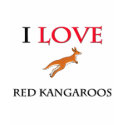 I Love Red Kangaroos t-shirts