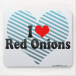 I Love Red Onions Mousepad