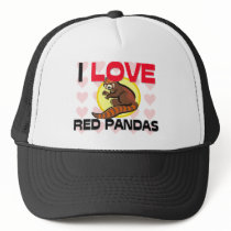I Love Red Pandas hats by AnimalShirts I Love Red Pandas hats