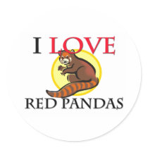 I Love Red Pandas stickers by tshirtshirts I Love Red Pandas stickers