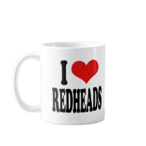 I Love Redheads mugs