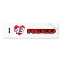 I Love Reed Bumper Sticker bumper stickers by ReedNation43 I Love Reed Bumper Sticker bumper stickers