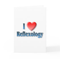 I Love Reflexology Greeting Card cards