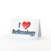 I Love Reflexology Greeting Card cards