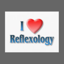 I Love Reflexology Postcard