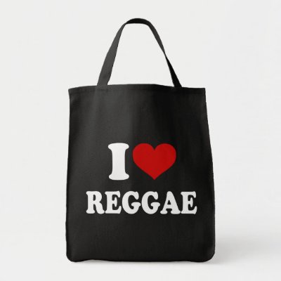 I Love Reggae Canvas Bag