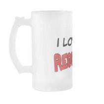 I Love Reggae Frosted Beer Mug by forbes1954 I Love Reggae Frosted Beer Mug