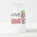 I Love Reggae Frosted Beer Mug
