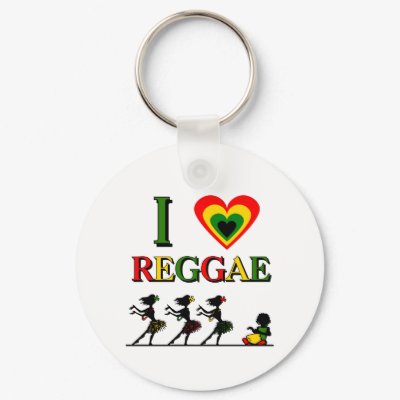 I Love Reggae Key Chains by Creativitee