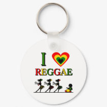 I Love Reggae keychains