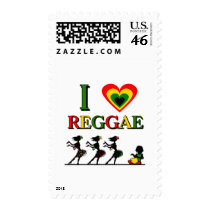 I Love Reggae postage