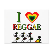 I Love Reggae postcards by Creativitee I Love Reggae postcards