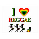 I Love Reggae Postcards