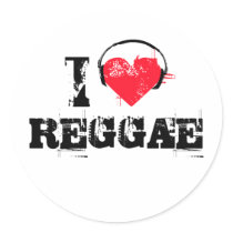 I love reggae stickers