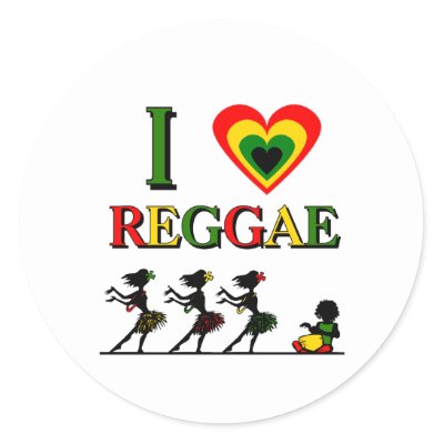 I Love Reggae stickers