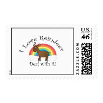 I love reindeer deal with it postage