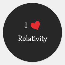 I Love Relativity Stickers