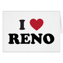 I Love Reno Nevada Greeting Cards