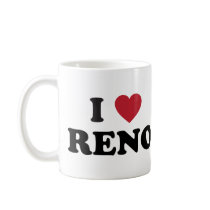 I Love Reno Nevada Coffee Mugs