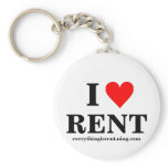 I Love RENT Keychain