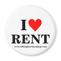 I Love RENT Magnet by rentheadperson I Love RENT Magnet