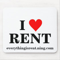 I Love RENT Mousepad by rentheadperson I Love RENT Mousepad