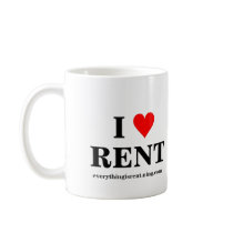 I Love RENT Mug by rentheadperson I Love RENT Mug