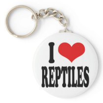 I Love Reptiles Keychains