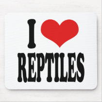 I Love Reptiles mousepads