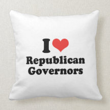 I LOVE REPUBLICAN GOVERNORS - .png Pillow
