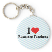 I Love Resource Teachers keychains