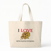 I Love Reticulated Pythons bags by tshirtshirts I Love Reticulated Pythons bags