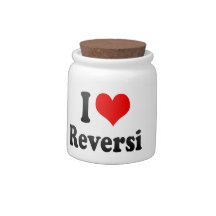 I love Reversi Candy Jar