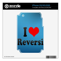 I love Reversi iPhone 3G Decal