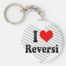 I love Reversi Key Chain