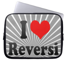 I love Reversi Laptop Sleeves