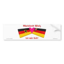 I Love Rheinland-Pfalz Bumper Stickers