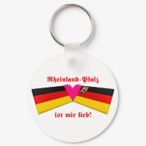 I Love Rheinland-Pfalz ist mir lieb keychains