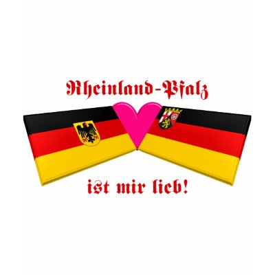 I Love Rheinland-Pfalz T-shirt by Vexillophile