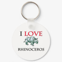 I Love Rhinoceros keychains by tshirtshirts I Love Rhinoceros keychains