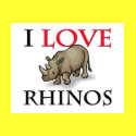 I Love Rhinos t-shirts