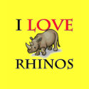 I Love Rhinos t-shirts