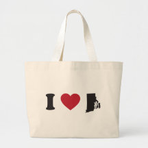 I Love Rhode Island Canvas Bag