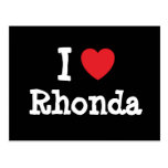 I love Rhonda heart T-Shirt Postcard