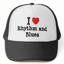 I love Rhythm and Blues heart custom personalized hats by funnycustomtshirts I love Rhythm and Blues heart custom personalized hats