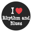I love Rhythm and Blues heart custom personalized stickers by funnycustomtshirts I love Rhythm and Blues heart custom personalized stickers