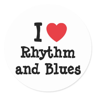 I love Rhythm and Blues heart custom personalized Stickers by 