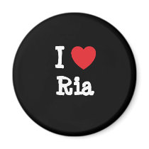I love Ria heart T-Shirt magnets by funnycustomtshirts I love Ria heart T-Shirt magnets
